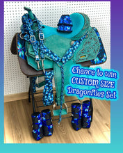 Load image into Gallery viewer, Chance to Win Custom Dragonflies Saddle Set