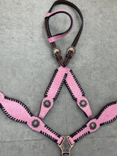 Load image into Gallery viewer, Pink Faux Glitter Tack Set