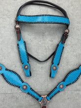 Load image into Gallery viewer, Dark Turquoise Faux Glitter Tack Set