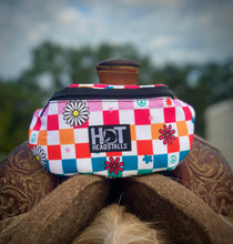 Load image into Gallery viewer, Hippie Checkered Saddle Pouch
