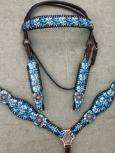 Load image into Gallery viewer, Sugar Skulls Leather Tack Set
