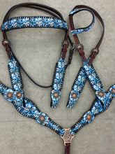 Load image into Gallery viewer, Sugar Skulls Leather Tack Set