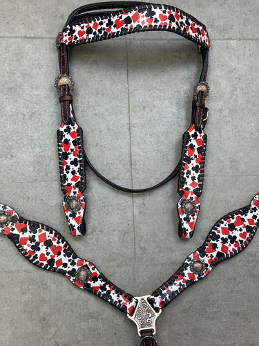 Gambler Leather Tack Set