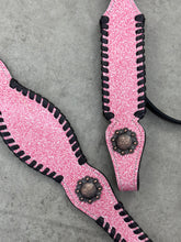 Load image into Gallery viewer, Pink Faux Glitter Tack Set