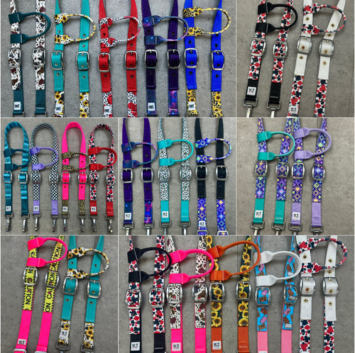 Custom One Inch Wide Headstalls