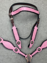 Load image into Gallery viewer, Pink Faux Glitter Tack Set