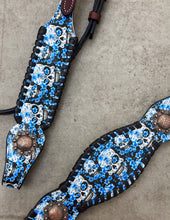 Load image into Gallery viewer, Sugar Skulls Leather Tack Set