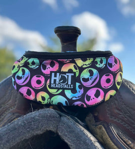 Rainbow Jack Skellington Saddle Pouch