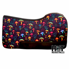 Load image into Gallery viewer, Wither Relief Neon Shrooms Saddle Pad
