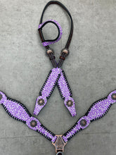 Load image into Gallery viewer, Purple Leopard Tack Set