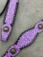 Load image into Gallery viewer, Purple Leopard Tack Set