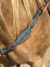 Load image into Gallery viewer, Aztec Serape Leather Tack Set