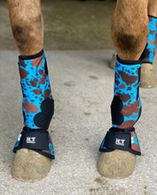 Load image into Gallery viewer, Blue Cowhide Sport Boots