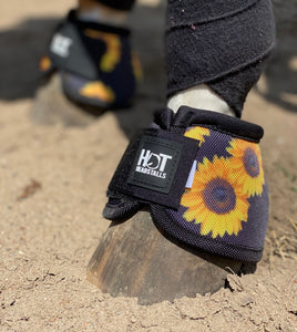 Black Sunflower Bell Boots
