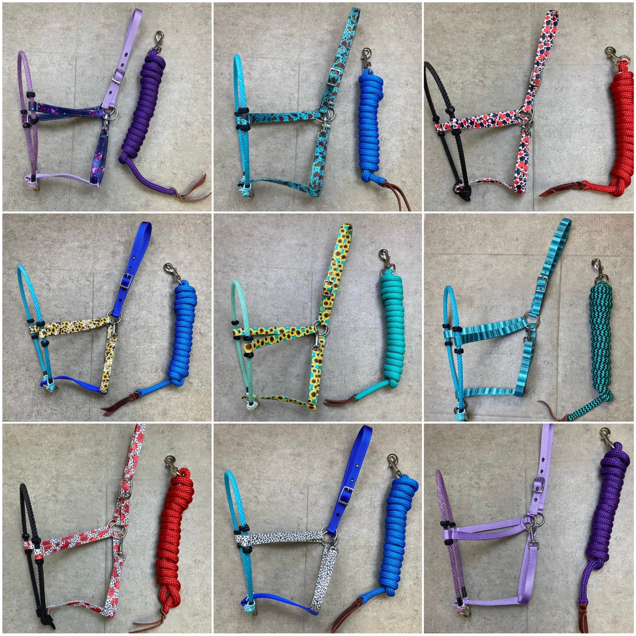 Rope halter custom store requests