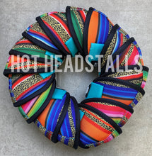 Load image into Gallery viewer, Cheetah Teal Serape Bell Boots