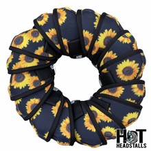 Load image into Gallery viewer, Black Sunflower Bell Boots
