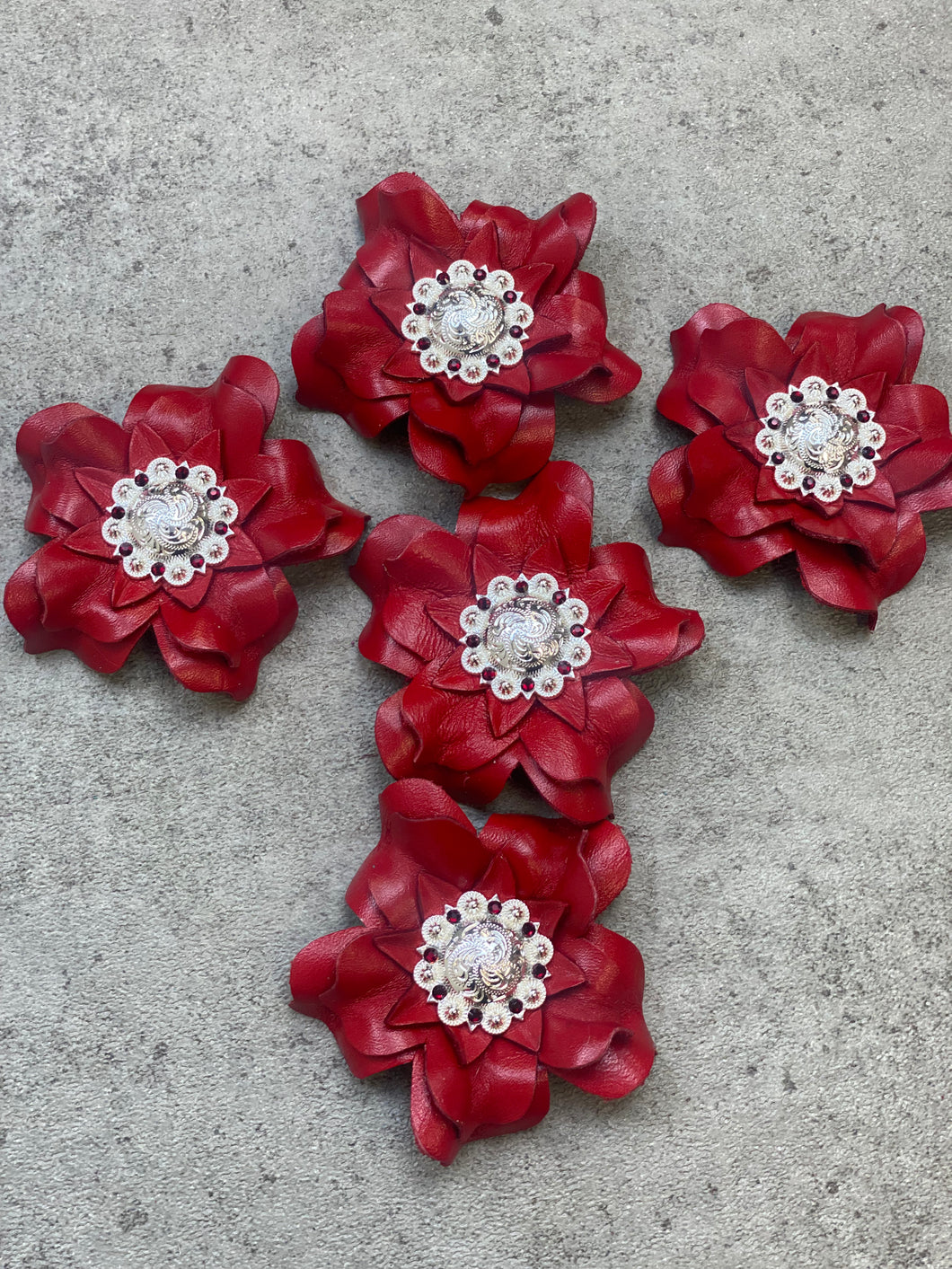 Custom Flower Concho Headstalls