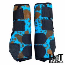 Load image into Gallery viewer, Blue Cowhide Sport Boots